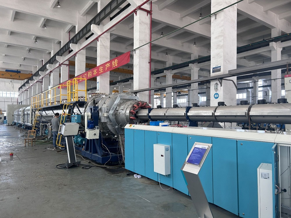 Herzlichen Glückwunsch an Fangli PE1200U Polyethylen-Rohrextrusions-Komplettset für den erfolgreichen Abschluss der Abnahme